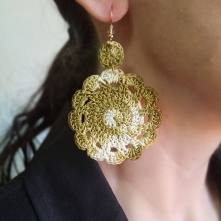 Brincos Rosette Matizada