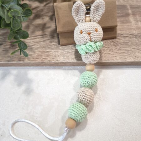 Prendedor de chupeta Coelha Bunny