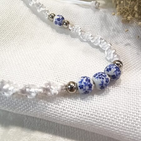 Colar Porcelana Azul