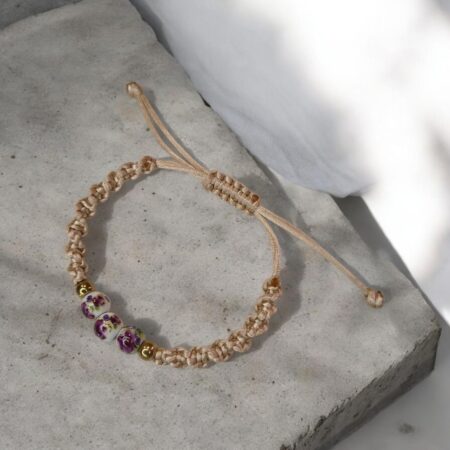 Pulseira Porcelana Rosa
